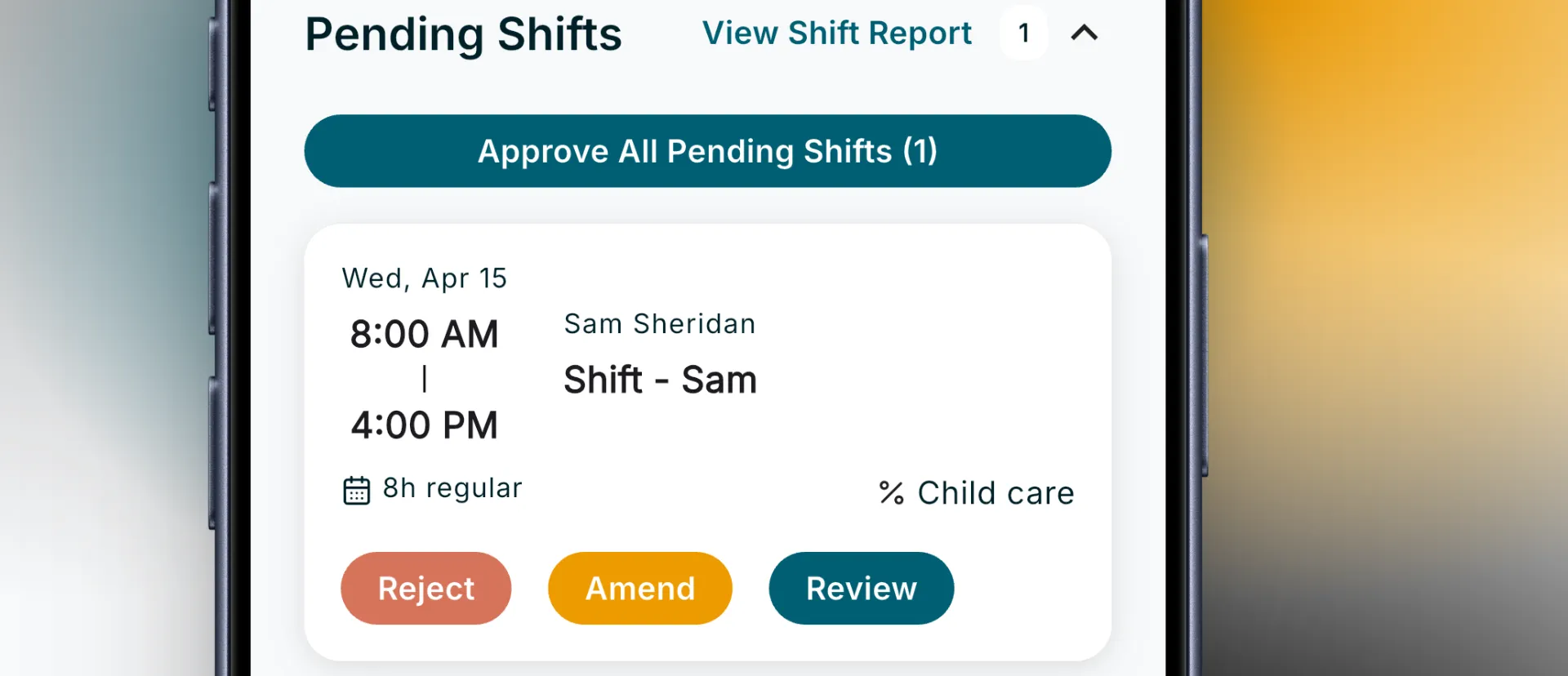 Shift approval in RoostPay—review pending time off and sick day requests